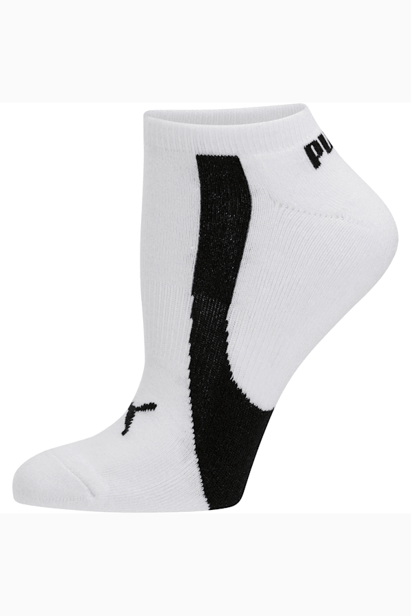 Women's No Show Socks [3 Pack], white-black, extralarge